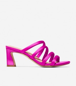 Cole Haan Adella Sandal Women Heels Light Pink | 572301-LAH