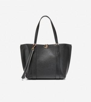 Cole Haan Essential Small Tote Women Bags Black | 968347-VYI