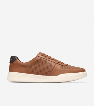 Cole Haan Grand Crosscourt Modern Tennis Men Sneakers Brown / Dark Brown | 241638-NSZ