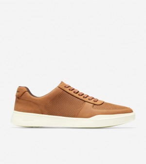 Cole Haan Grand Crosscourt Modern Tennis Men Sneakers Brown | 951062-CMO