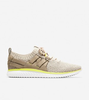 Cole Haan Grandmøtion Woven Men Sneakers Cement Stitchlite ™-Walnut | 067512-PTS