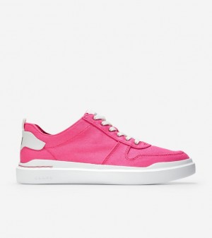 Cole Haan Grandprø Rally Canvas Court Women Sneakers Bright Berry | 960481-YHM