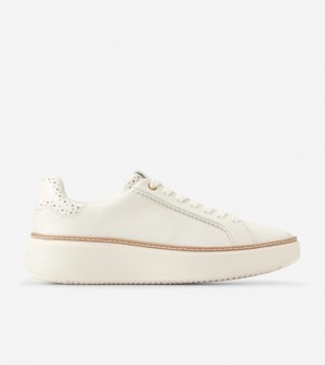 Cole Haan Grandprø Topspin Women Sneakers White | 698351-MDU