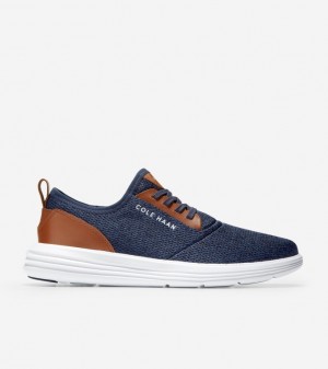 Cole Haan Grandsport Journey Men Sneakers Navy | 038769-VJA