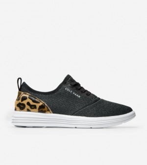 Cole Haan Grandsport Journey ™ Women Sneakers Black / Leopard | 265847-ROQ