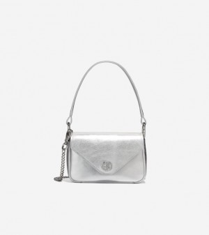 Cole Haan Vartan Mini Women Bags Silver | 908132-NEA