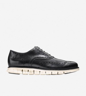 Cole Haan Zerøgrand Classic Men Smart Shoes Black White | 503248-MJA