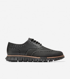 Cole Haan Zerøgrand Remastered No Stitch Wingtip Men Oxford Shoes Black | 578326-VTC