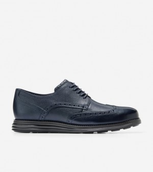 Cole Haan Øriginalgrand Classic Men Smart Shoes Navy / Black | 189362-CKP