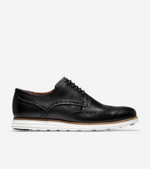 Cole Haan Øriginalgrand Classic Men Smart Shoes Black / White | 754083-QJE