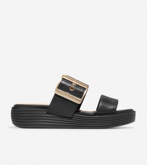 Cole Haan Øriginalgrand Platform Slides Women Sandals Black | 138507-BQU