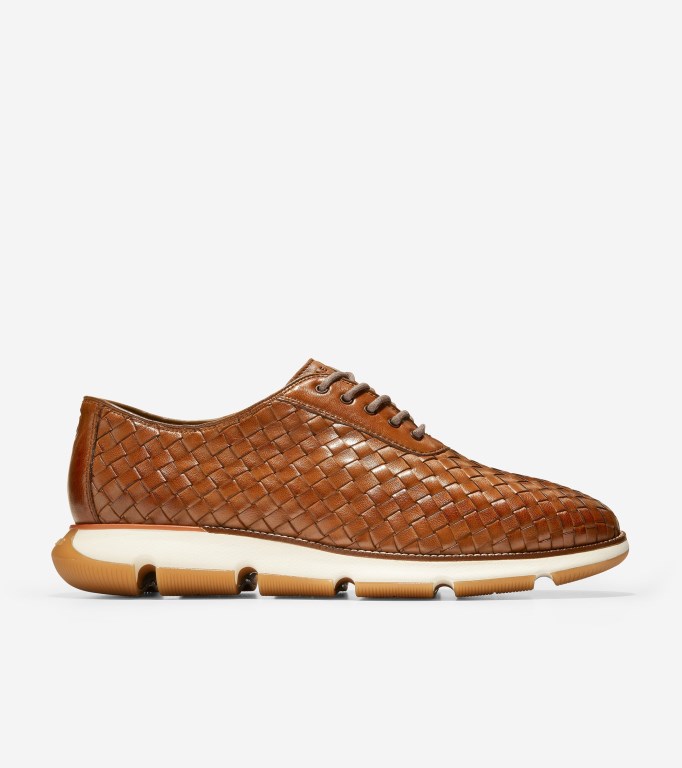 Cole Haan 4.Zerøgrand Hand-woven Men Oxford Shoes Brown | 152493-LCS