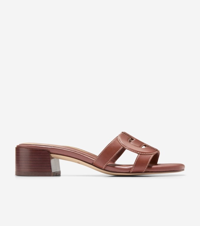 Cole Haan Chrisee Block Women Heels Cuoio | 514027-CKD