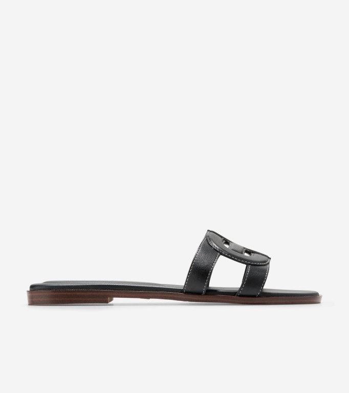 Cole Haan Chrisee Slide Women Sandals Black | 819637-LKU