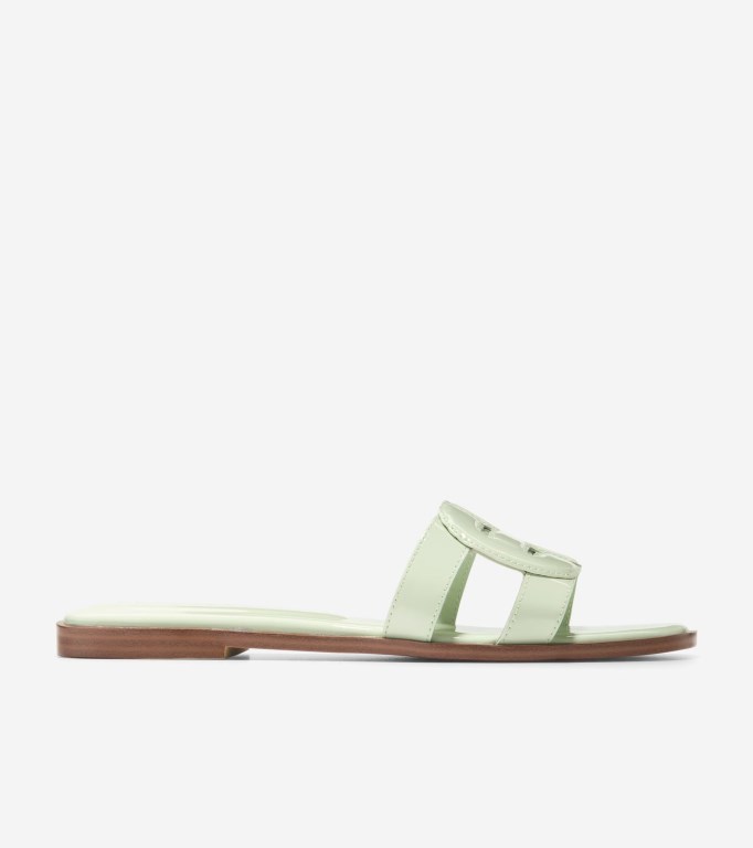 Cole Haan Chrisee Slide Women Sandals Green | 372841-NSD