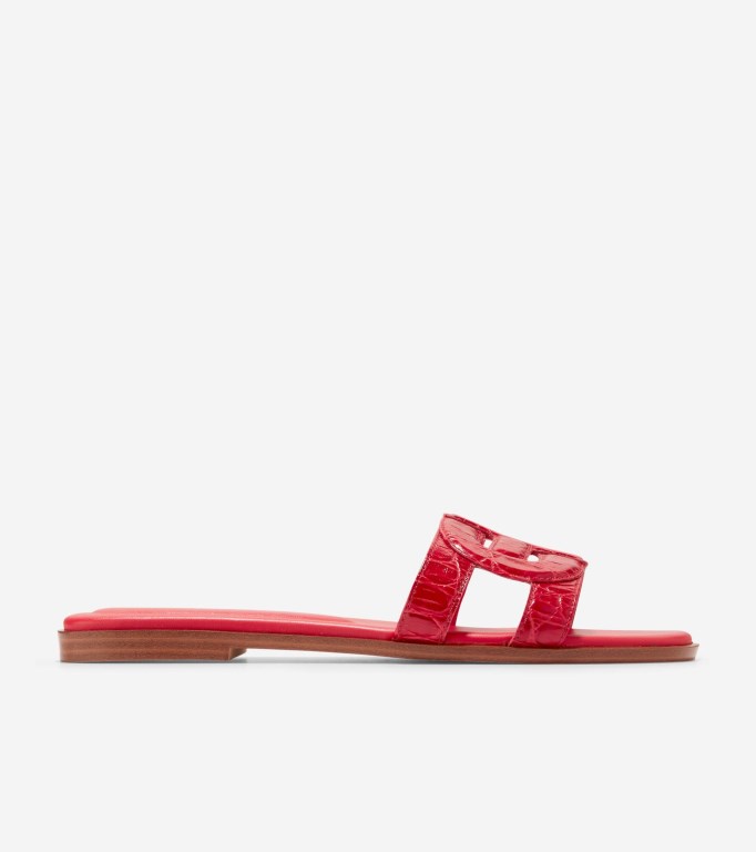 Cole Haan Chrisee Slide Women Sandals Red | 405378-GUK