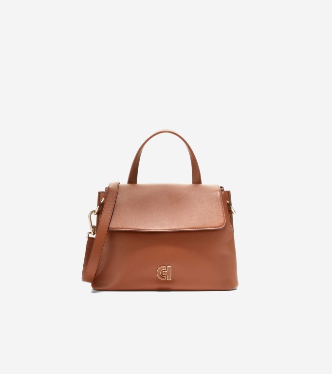 Cole Haan Collective Satchel Women Bags Brown | 462537-ATI