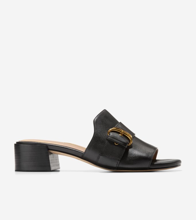 Cole Haan Crosby Slide Women Heels Black | 527418-XCD