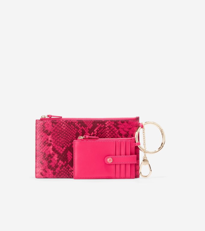 Cole Haan Duo Women Card Case Bright Berry | 498162-LIU