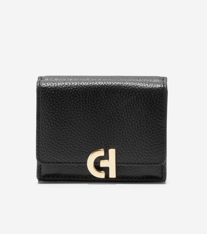 Cole Haan Essential Compact Women Wallets Black | 460592-IWY