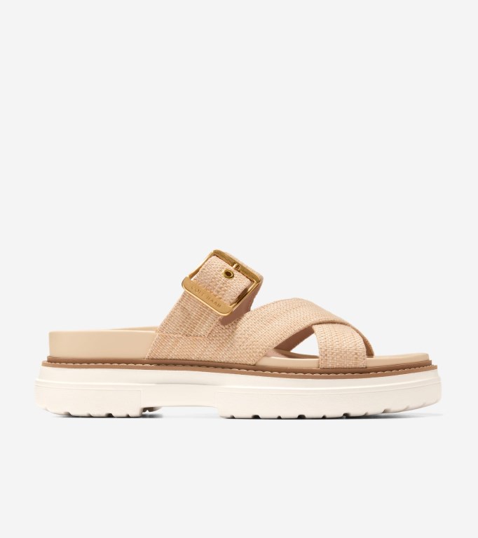 Cole Haan Fraya Slide Women Sandals Beige | 789046-VBE