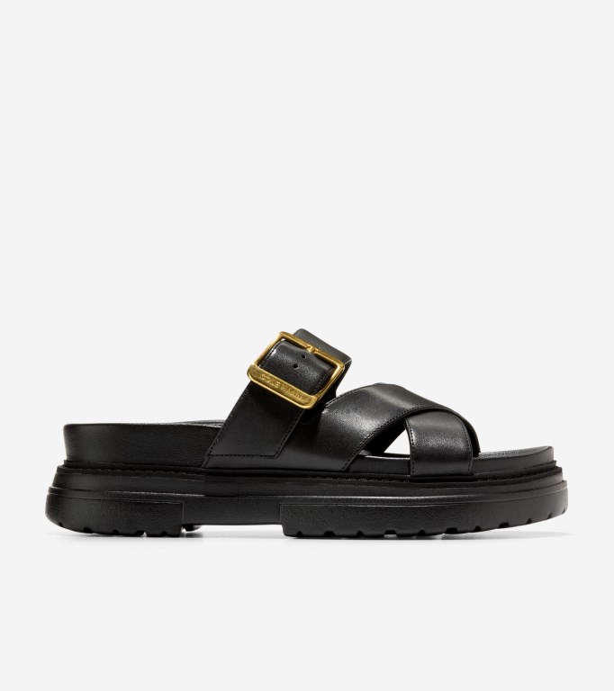 Cole Haan Fraya Slide Women Sandals Black | 216039-STE