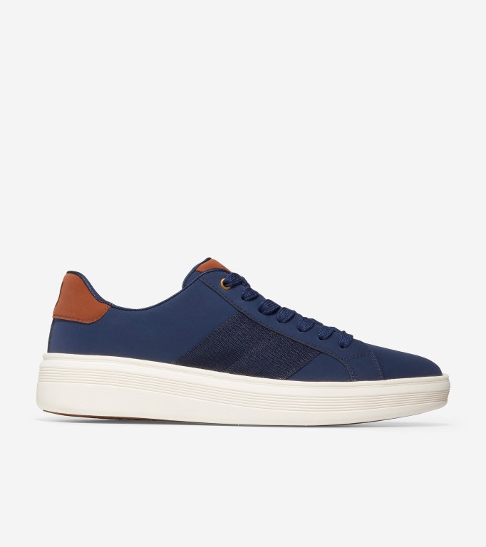 Cole Haan Grand Crosscourt Premier Men Sneakers Blue | 325709-TOQ