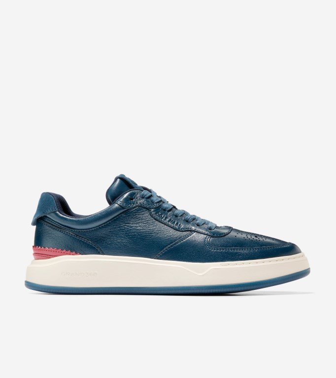 Cole Haan Grandprø Crossover Men Sneakers Blue Turquoise / Red | 053687-FIY