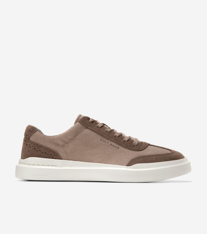 Cole Haan Grandprø Rally Canvas T-toe Sneakers Men Sneakers Coffee | 238940-KAV