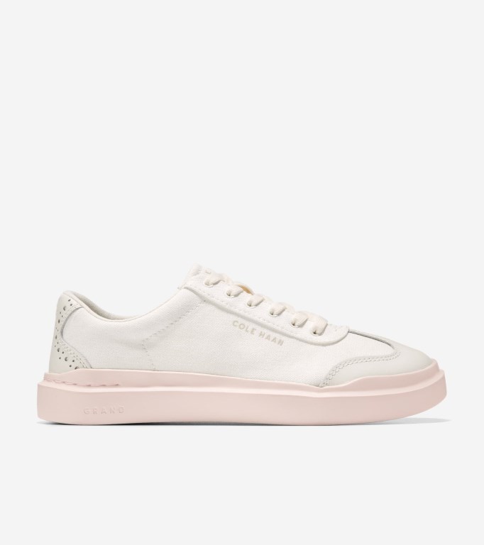 Cole Haan Grandprø Rally Canvas T-toe Women Sneakers Beige | 129608-XLK