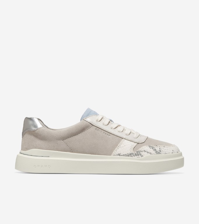 Cole Haan Grandprø Rally Court Women Sneakers Grey / White | 563279-PXI