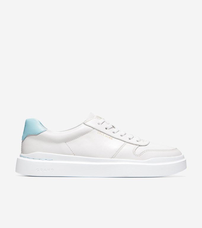 Cole Haan Grandprø Rally Court Women Sneakers White / Light Blue | 693208-VRJ