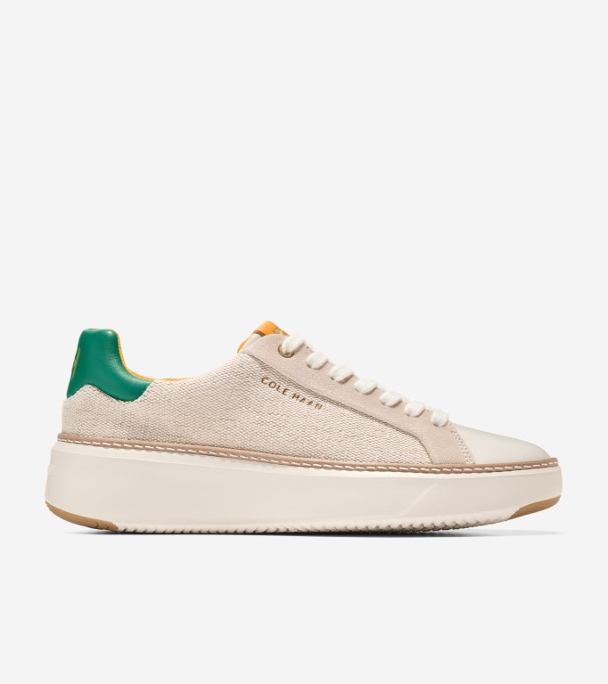 Cole Haan Grandprø Topspin Women Sneakers Beige / White / Green | 134970-CFV