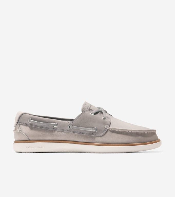 Cole Haan Grandprø Windward Men Boat Shoes White | 745632-QMJ