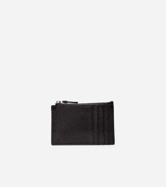 Cole Haan Grandseries With Zip Women Card Case Black | 827193-ONP