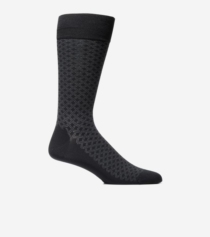 Cole Haan Microfiber Dress Men Socks Black | 635480-BTA