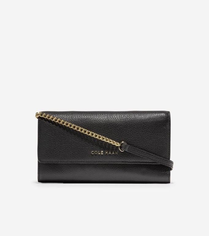 Cole Haan On A Chain Women Wallets Black | 064219-OND