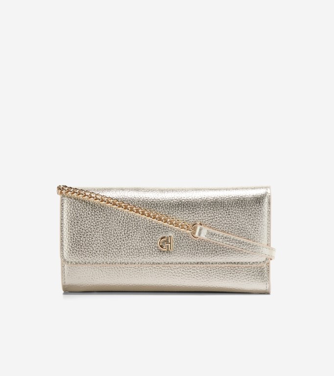 Cole Haan On A Chain Women Wallets Gold | 503178-JRS