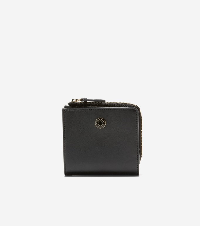 Cole Haan Vartan Women Card Case Black | 195672-DHB