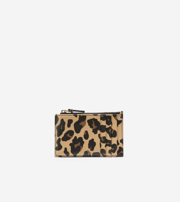 Cole Haan With Zip Women Card Case Leopard | 781456-ZUN