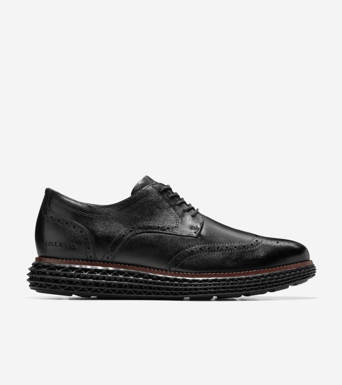 Cole Haan Øriginalgrand 2.0 Wingtip Skyweave™ Men Oxford Shoes Black | 639470-DBS